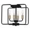 Quoizel Cox 4-Light Matte Black Semi-Flush Mount COX1712MBK - alternate 2